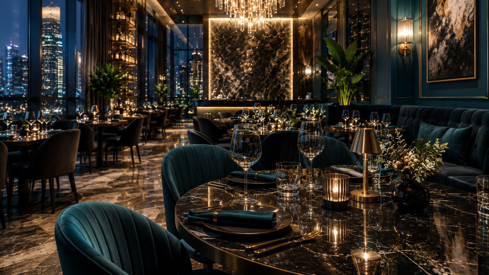 Restaurant lavish interior